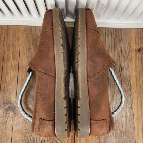Brown Leather Loafers with Stitching Details - Picture 5 of 10